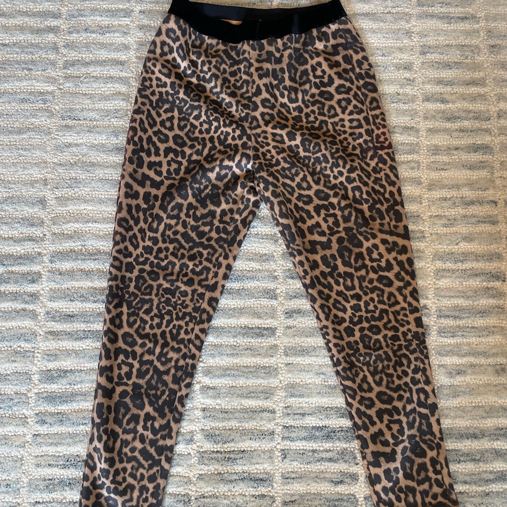 Leopard skinny pants